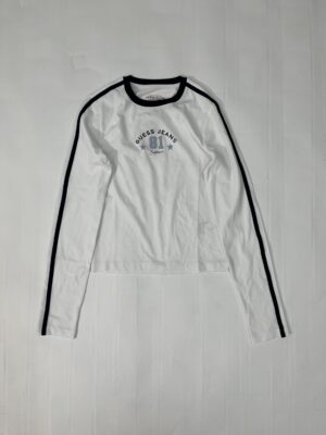 IMG_0729 Guess Jeans Langærmet T-shirt (Hvid) – Dame | T-shirt