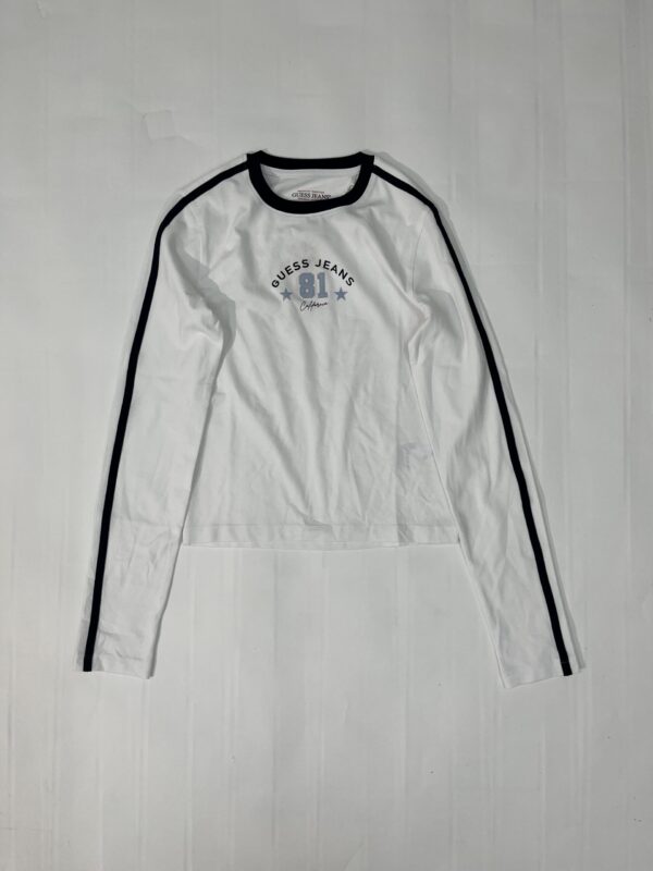 IMG_0729 Guess Jeans Langærmet T-shirt (Hvid) – Dame | T-shirt