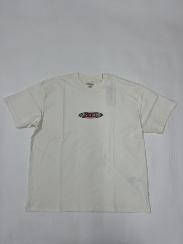 IMG_4918 Guess Jeans Hvid T-shirt (Hvid/Rødt logo) – Herre | T-shirt