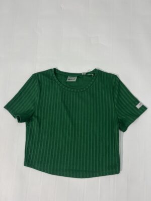 IMG_4949 2 Guess Jeans Cropped T-shirt (Grøn) – Dame | Top