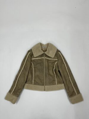 IMG_9833 Guess Jeans Shearling Jakke (Beige) – Dame | Jakke