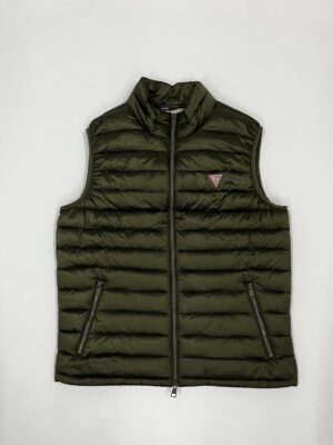IMG_9837 Guess Jeans Puffer Vest (Olive) – Herre | Vest/Jakke