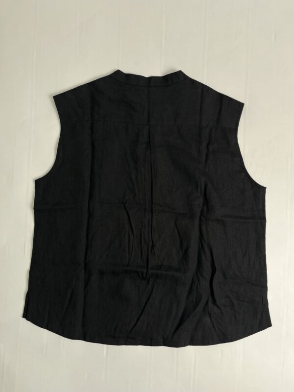 KnowledgeCotton Apparel Sort tank-skjorte v-hals – Dame | Skjorte