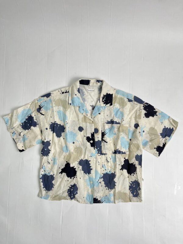 KnowledgeCotton Apparel Creme m. plet-print – Dame | Skjorte