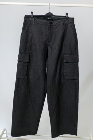 Han Kjøbenhavn Jacquard Cargo Trousers (Black) - Herre