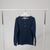 Merz b. Schwanen Long Sleeve Henley (Navy) - Herre