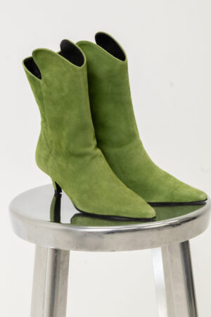 RECTO Valeri Suede Rc Detail Cut Kitten Heel Boots - Dame