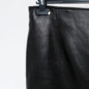 RECTO Faux Leather Signature Detail Low Rise Skirt - Dame