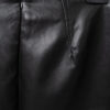 RECTO Faux Leather Signature Detail Low Rise Skirt - Dame