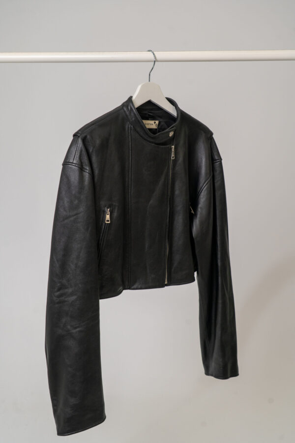 System Studios Double Zipped Biker Jacket - Dame