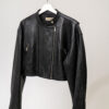 System Studios Double Zipped Biker Jacket - Dame