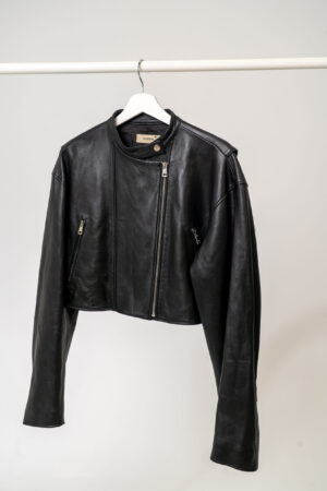 System Studios Double Zipped Biker Jacket - Dame